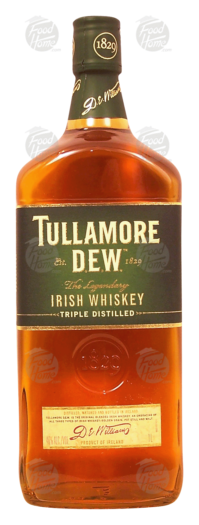 Tullamore Dew The Legendary irish whisky, triple distilled, 40% alc. by vol. Full-Size Picture